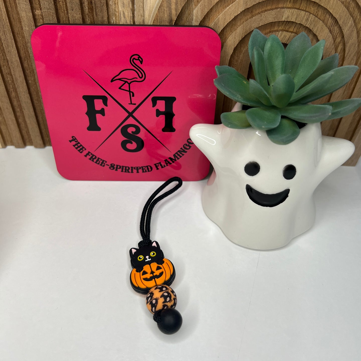 Pumpkin Cat Zipper Charm